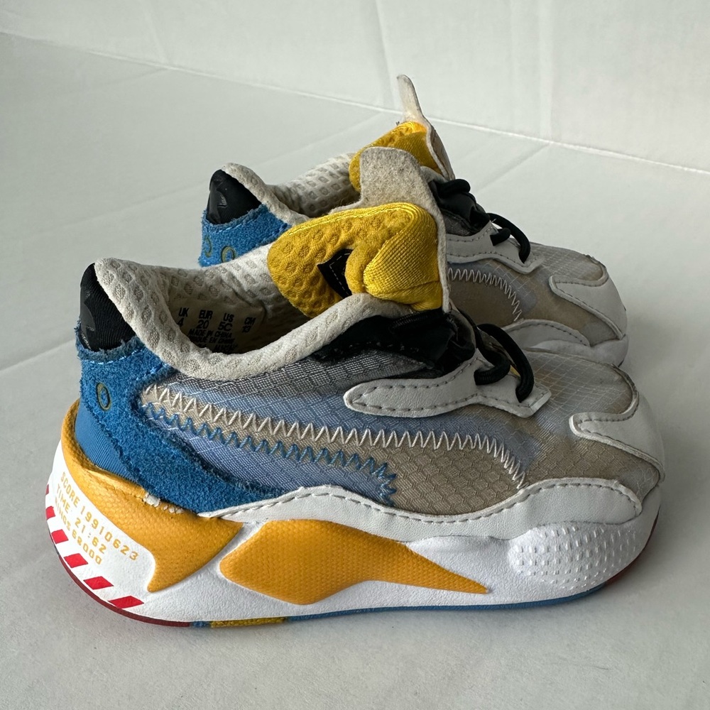 Unisex Multicolor Puma Sonic The Hedgehog Shoes For Toddler Size 5C